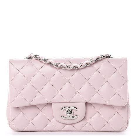 chanel soft lambskin light pink chain bag